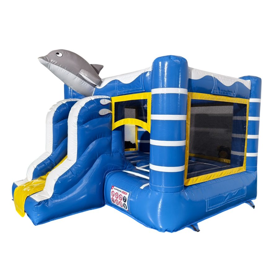 Hüpfburg Mini Combo Delphin mieten